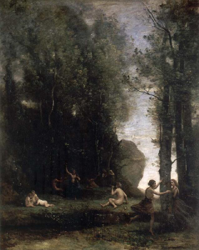 camille corot Idyll France oil painting art